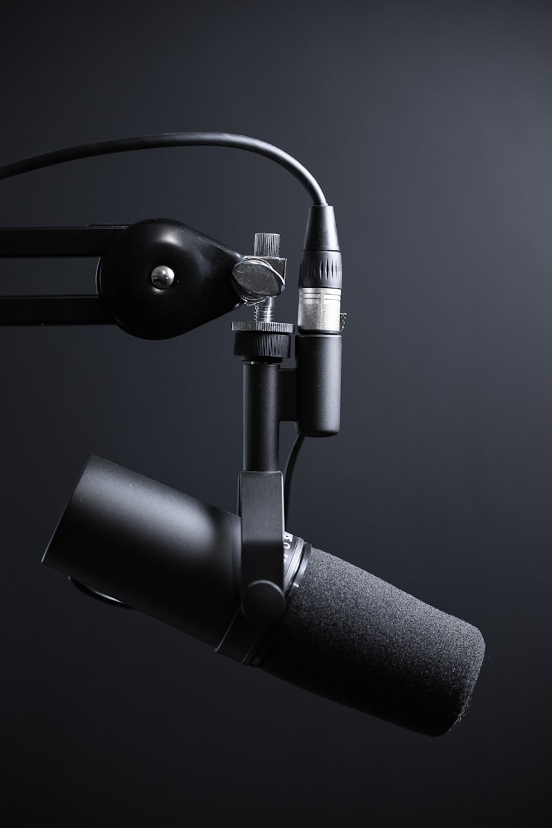 Set per podcast e riprese di interviste strutturate